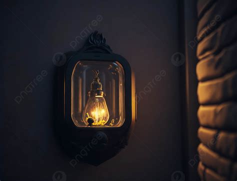 Elegant Night Lamp On The Wall Background, Night Lamp, Elegant, Hanging ...