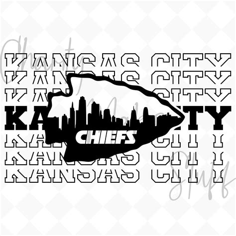 Kansas City Arrowhead Skyline Kansas City Chiefs DIGITAL - Etsy