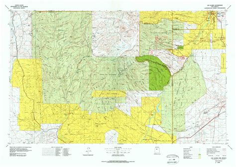 Los Alamos topographical map 1:100,000, New Mexico, USA