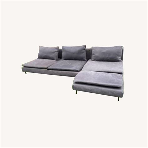 IKEA Dark Gray Modular Sectional with Reversible Chaise - AptDeco