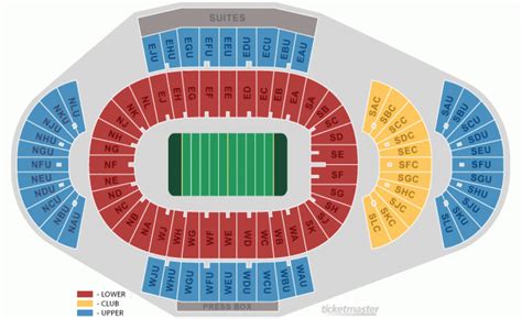 Penn State Football Stadium Seating Map With Rows - Printable Map