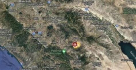 PHOTO Map Showing Where Evacuations Are Taking Place In Aguanga California