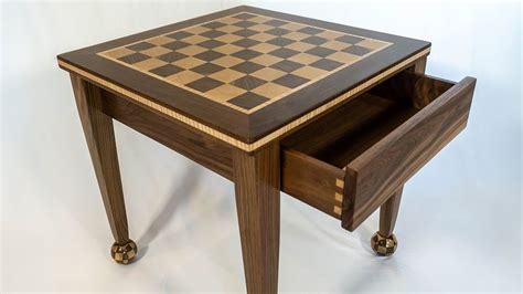 End Table with Removable Chess Board Top | with Spherical Chess Board ...