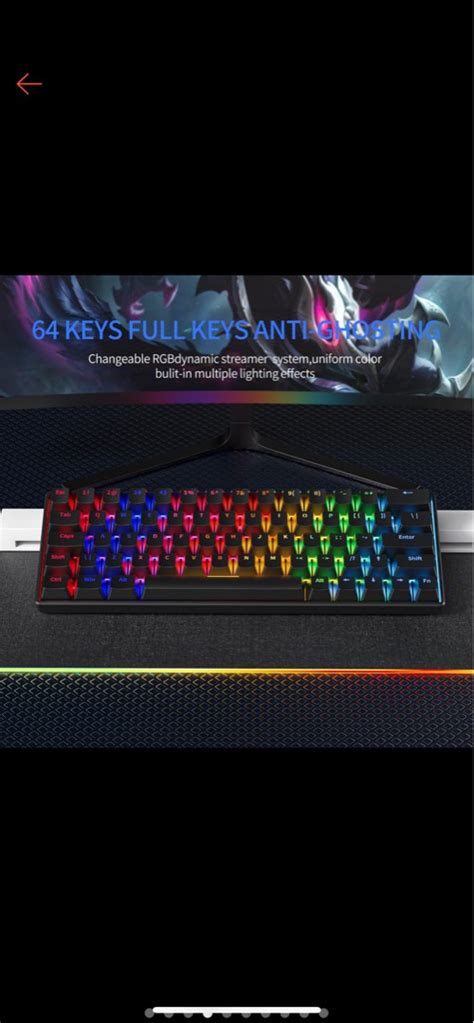 rgb black red switch Mechanical Keyboard, Computers & Tech, Parts & Accessories, Computer ...