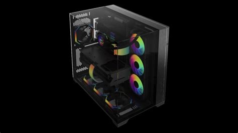 Lian Li Unveils ATX Tower With Wraparound Glass, Case Fans With a Display | Extremetech