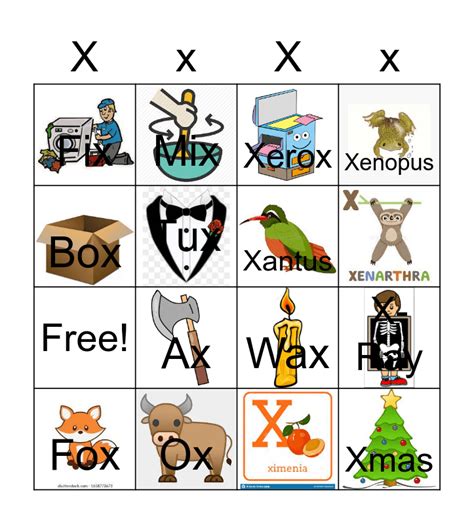 Play Letter X Bingo Online | BingoBaker