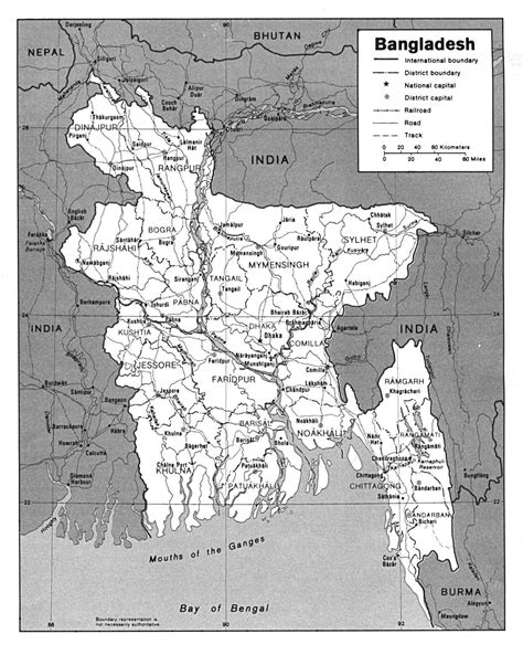 Administrative map of Bangladesh. Bangladesh administrative map | Vidiani.com | Maps of all ...