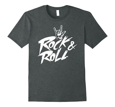 Rock n Roll T Shirts Rockstar Rock Band TShirt Rock On Sign-T-Shirt ...