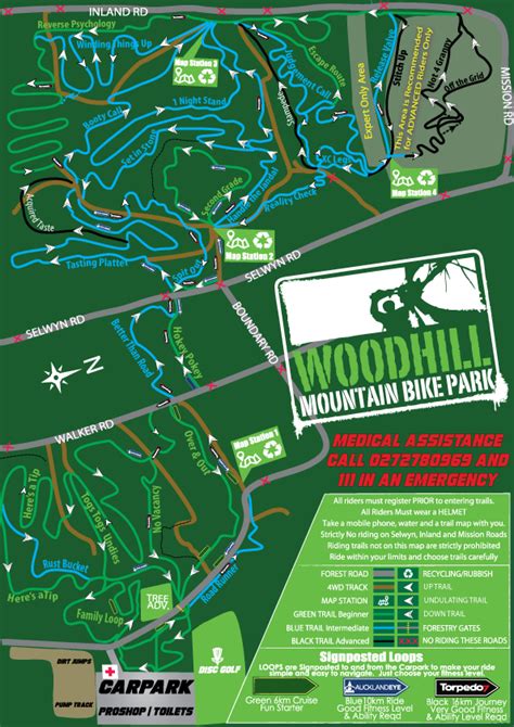 Woodhill Mountain Bike Park - Maps