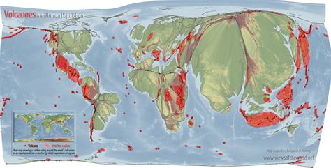 Volcanoes and Human Population - Views of the WorldViews of the World