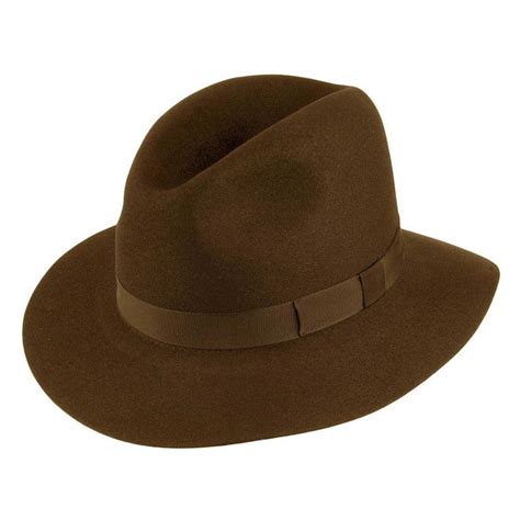 Brown Crushable Trilby Hat | Men's Country Clothing | Cordings