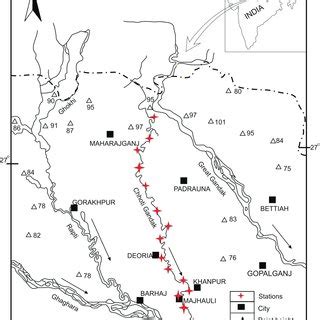 Location map of the Chhoti Gandak River | Download Scientific Diagram