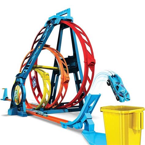 Hot Wheels Track Builder Pista Looping Triplo Mattel Glc Pistas | My ...