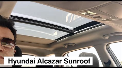 Panoramic Sunroof Of Hyundai Alcazar (7 Seat Creta based SUV) - YouTube