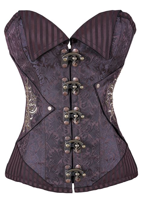 Authentic Steel Boned Steampunk Overbust Corset - Other