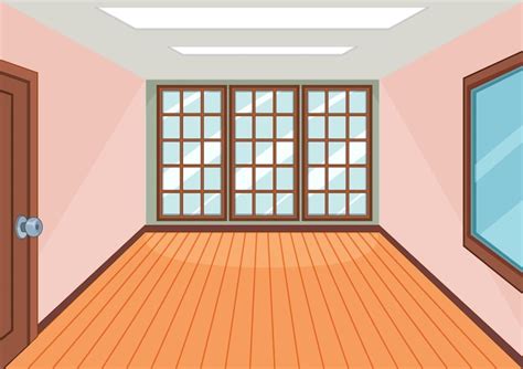 Free Vector | Empty room with pink color