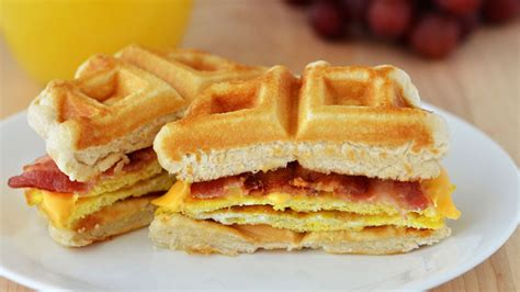 Waffle Breakfast Sandwiches recipe from Pillsbury.com