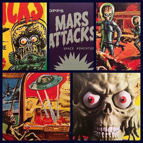 Mars Attacks trading cards (c.1962) were deemed unsuitable for children due to their graphic ...