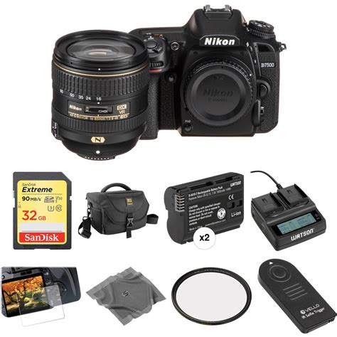 Nikon D7500 DSLR Camera with 16-80mm Lens Deluxe Kit B&H Photo