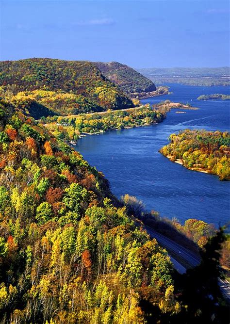 Mississippi River, Minnesota, USA: - PixoHub | Minnesota travel, River ...