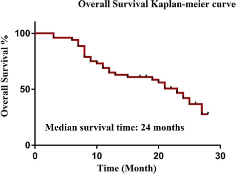 Overall survival rates of 52 patients who underwent CRS+HIPEC after NAC | Download Scientific ...