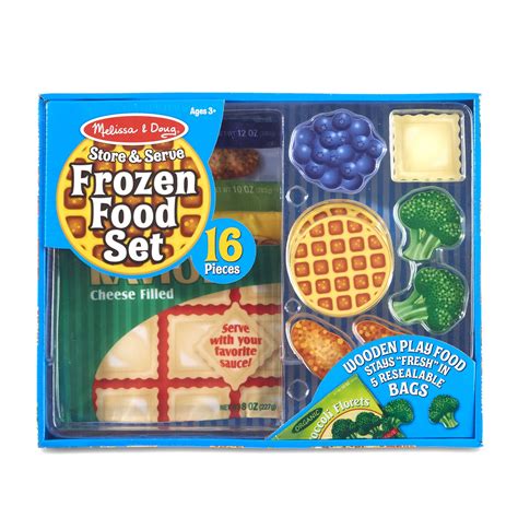 Melissa & Doug Store & Serve Frozen Food Set | Play Food and Kitchen