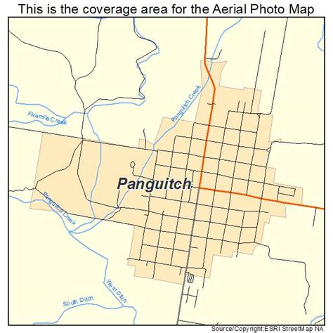 Aerial Photography Map of Panguitch, UT Utah