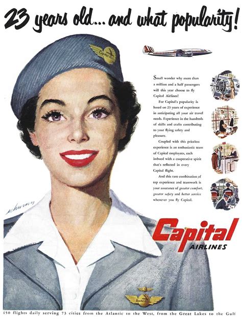Capital Airlines | Airlines, Vintage airline ads, Vintage airlines