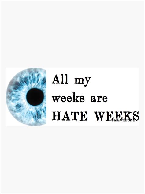 "1984 - Hate Week" Sticker by delennjadzia | Redbubble