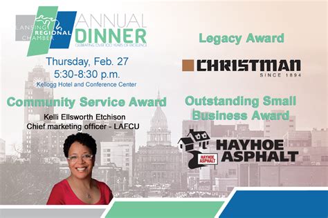 Lansing Regional Chamber Announces Winners of Community Service, Outstanding Small Business and ...