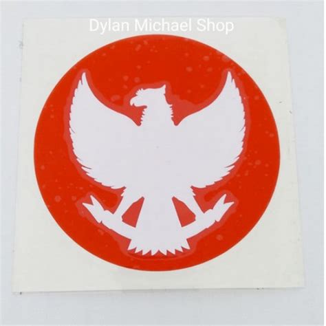 Stiker Garuda Merah Putih Logo v.1 Cutting Sticker 2W Mobil Motor | pgmall