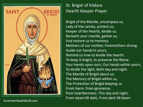 St. Brigid of Kildare Feast Day February 1st. Her name, feast day ...