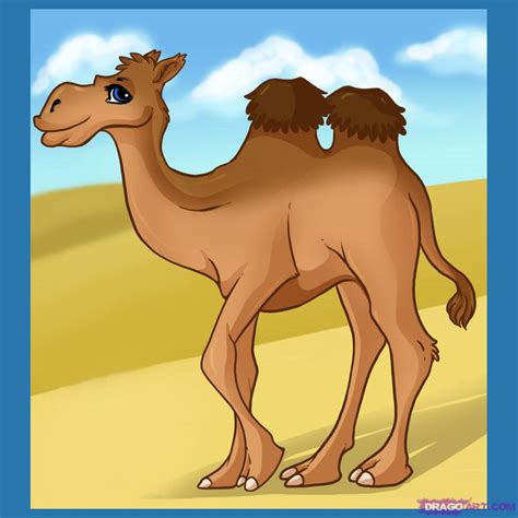 Free Drawing Of Animal Camel In Desert, Download Free Drawing Of Animal ...