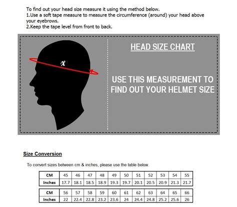 Basso Size Guide