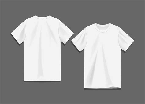 White Blank T-shirt Template Vector 186737 Vector Art at Vecteezy