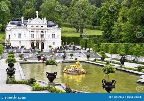 Linderhof Palace in Bavaria, Germany Stock Image - Image of bavarian, bavaria: 145957065