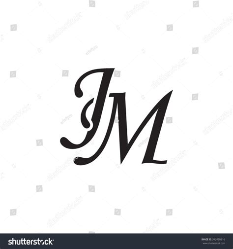 Jm Initial Monogram Logo: vector de stock (libre de regalías) 342460916 | Shutterstock