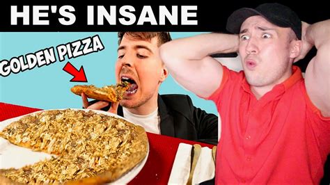 MrBeast Ate a $70,000 Golden Pizza (OMG) - YouTube