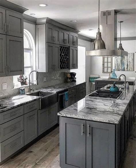 20 Elegant Dark Grey Kitchen Cabinets Paint Colors Ideas #kitchen #greykitchen #kitchenideas ...