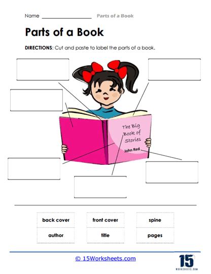 Parts of a Book Worksheets - 15 Worksheets.com