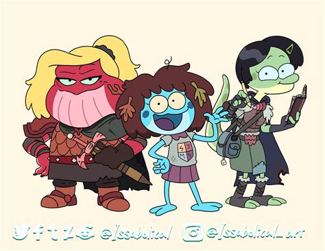 Anne, Sasha, and Marcy as Amphibians! by Issabolical : r/amphibia