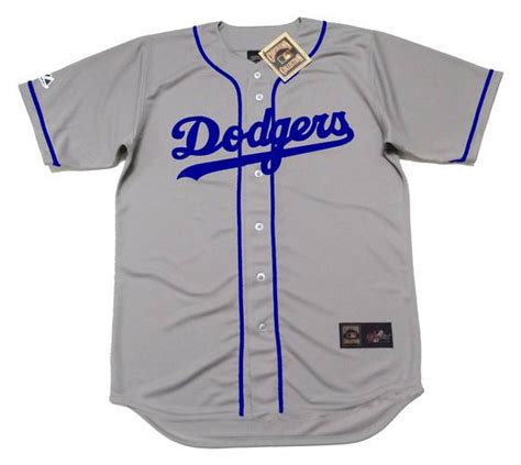 JACKIE ROBINSON | Brooklyn Dodgers 1955 Away Majestic Baseball ...