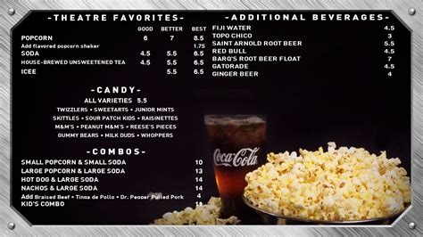 The District Menu | District Theatres