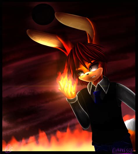 Fire rabbit (Daimon) by DARKNE55G on DeviantArt