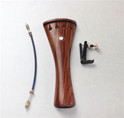 New 4/4 rosewood Violin Tailpiece fixed Fine Tuners Tail Gut, Violin ...