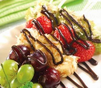 cooking: Fruit Satay Sauce Brown (Sate Buah Saus Coklat)