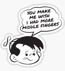 Middle Fingers: Stickers | Redbubble