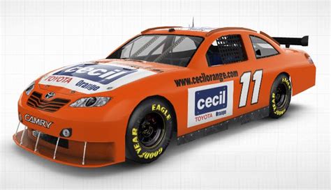 Cecil Toyota Orange: Design Your Own NASCAR Vehicle