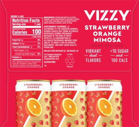 Vizzy Strawberry Orange Mimosa Hard Seltzer Variety Pack, 12 cans / 12 fl oz - Kroger