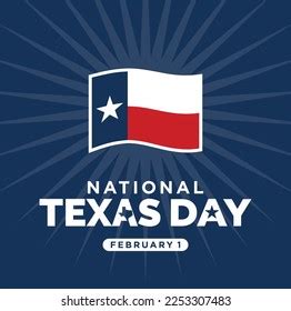 National Texas Day February 1 Vector Stock Vector (Royalty Free) 2253307483 | Shutterstock